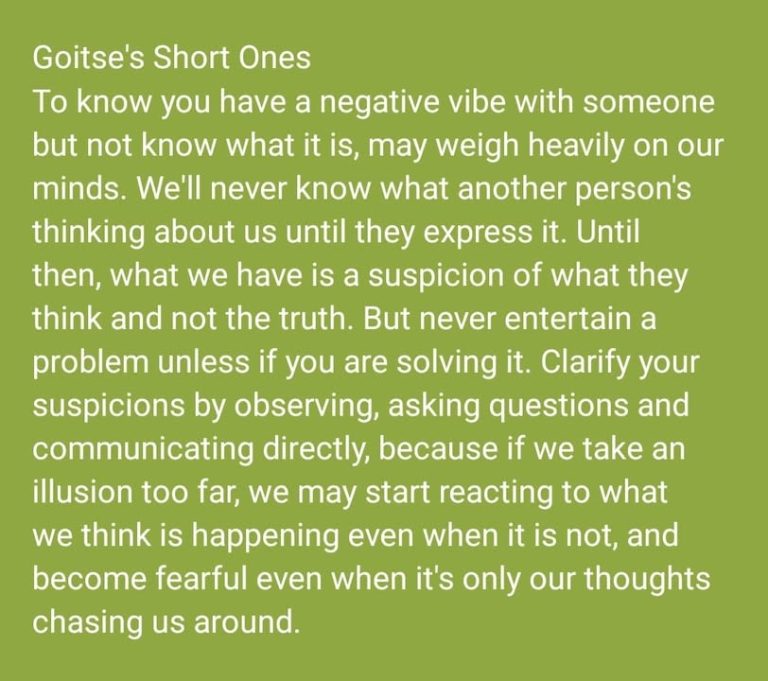 If you decide what thoughts to entertain, you can choose the kind of Tuesday you want to have. Make it a good one! 👍🏾😊