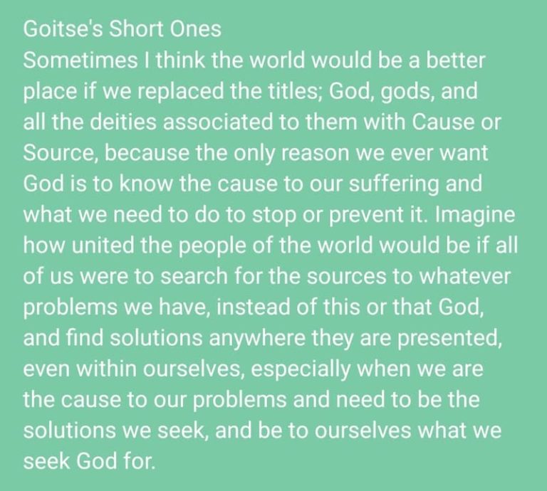 Is it possible to believe in God without trusting what God has created in us? 😊