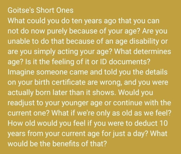 If only we believed that the older we get, the better we become at something that makes growing up a happier experience 
