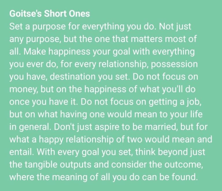 Nothing ever means anything until you decide what you want to use it for 😊