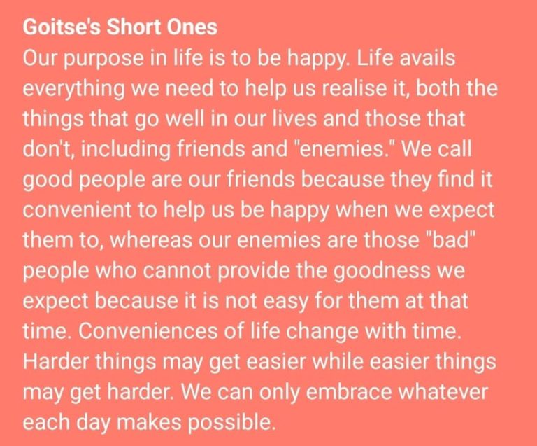 Expect the best from life. Even some of your best friends started off as strangers 😊