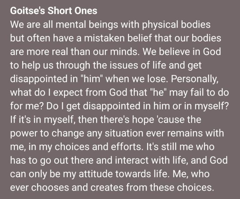 The reality of God is in our attitude towards life and how this attitude directs and impacts this life 😊
