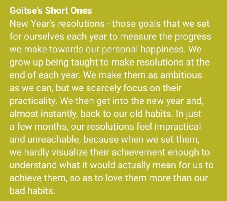 Each person has many goals but manages to achieve only the ones they love the most 😊
