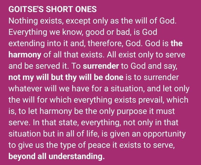 To surrender is to let go and let God (all things) help you in "divine timing." Do not let your heart be troubled. Simpl