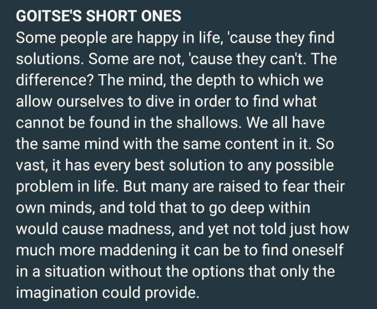 Our problems are in the head. Their solutions sit next to them. 😊