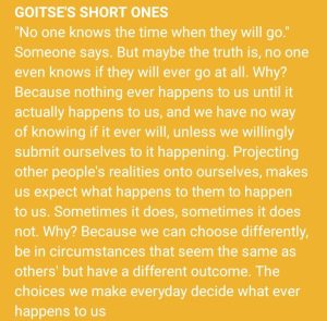 Decide on whatever gives you peace, and let yourself, everyone and everything in life collaborate to help you be there 😊