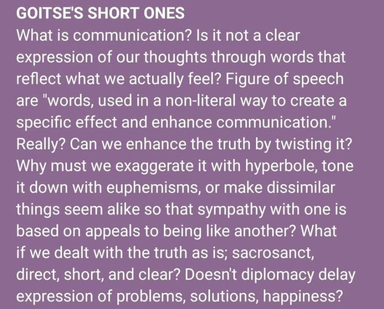 What makes us so sensitive that we can't face up to the truth unless it is sanitized? 😊