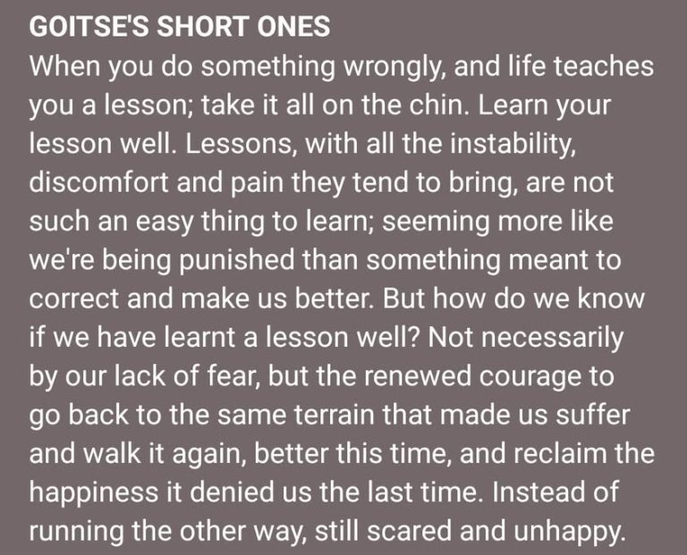 We could heal ourselves by simply correcting our mistakes 😊