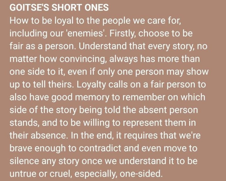 Even our 'enemies' can be won over by our loyalty to fairness 😊