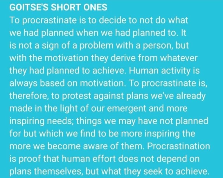 Effort depends on inspiration, which depends on clarity of the goal and its relevance to one's own happiness 😊