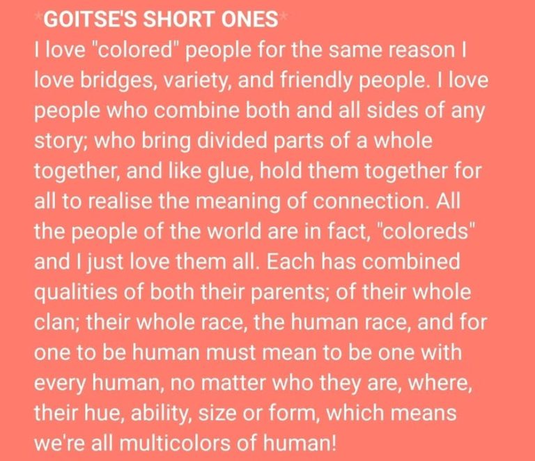 To honor your humanity is to honor mine 🙏🏾😊