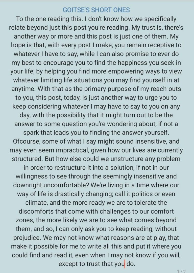 I thank you for reading my posts. May you keep reading 🙏🏾😊