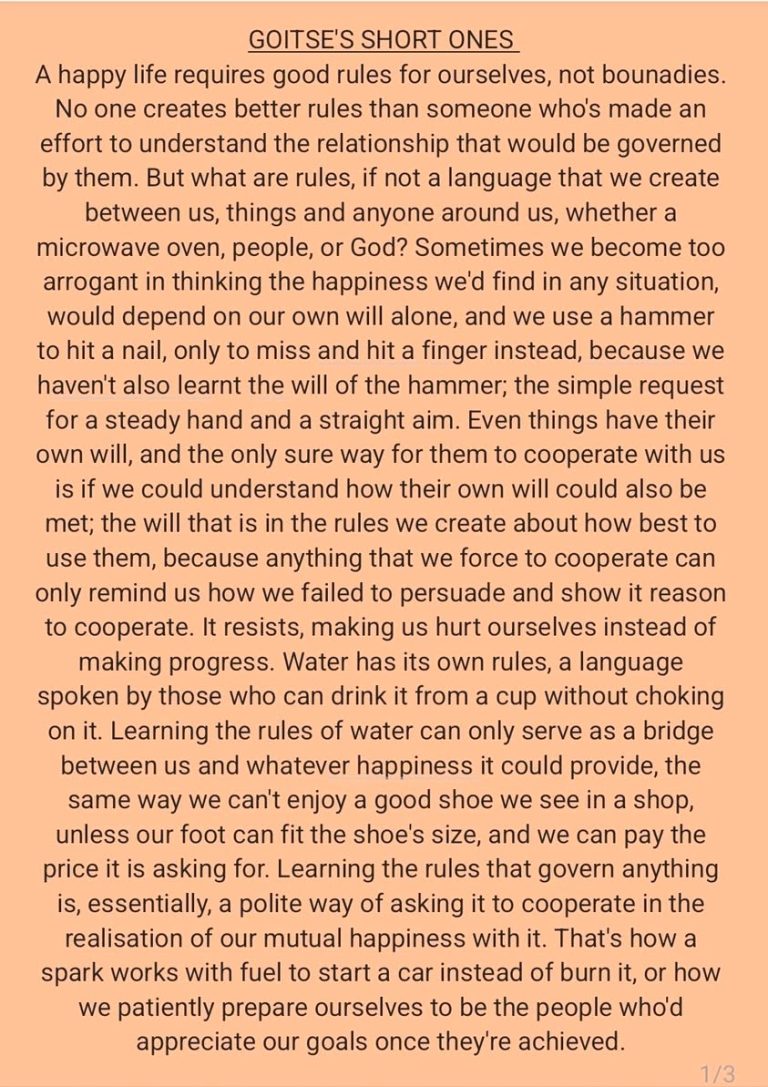 Rules are the language by which we manage a relationship, not the boundaries by which we limit it 😊