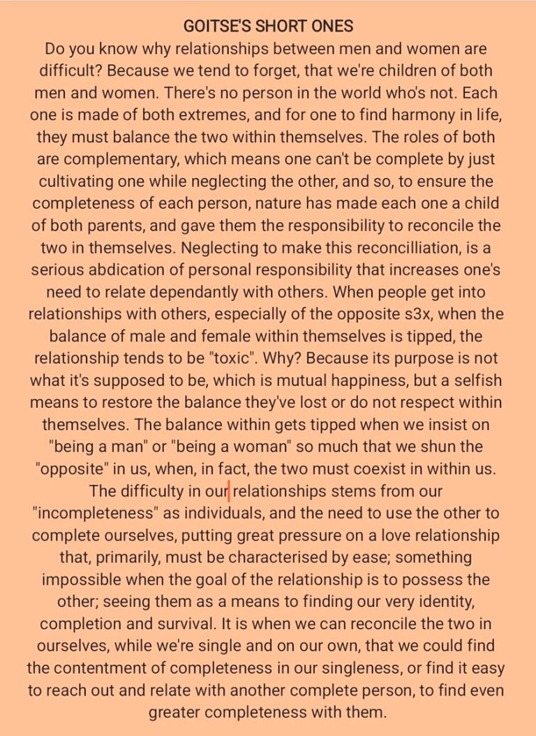 The wholeness of non-duality, starts with the reconciliation of the two in us into one complete self 😊