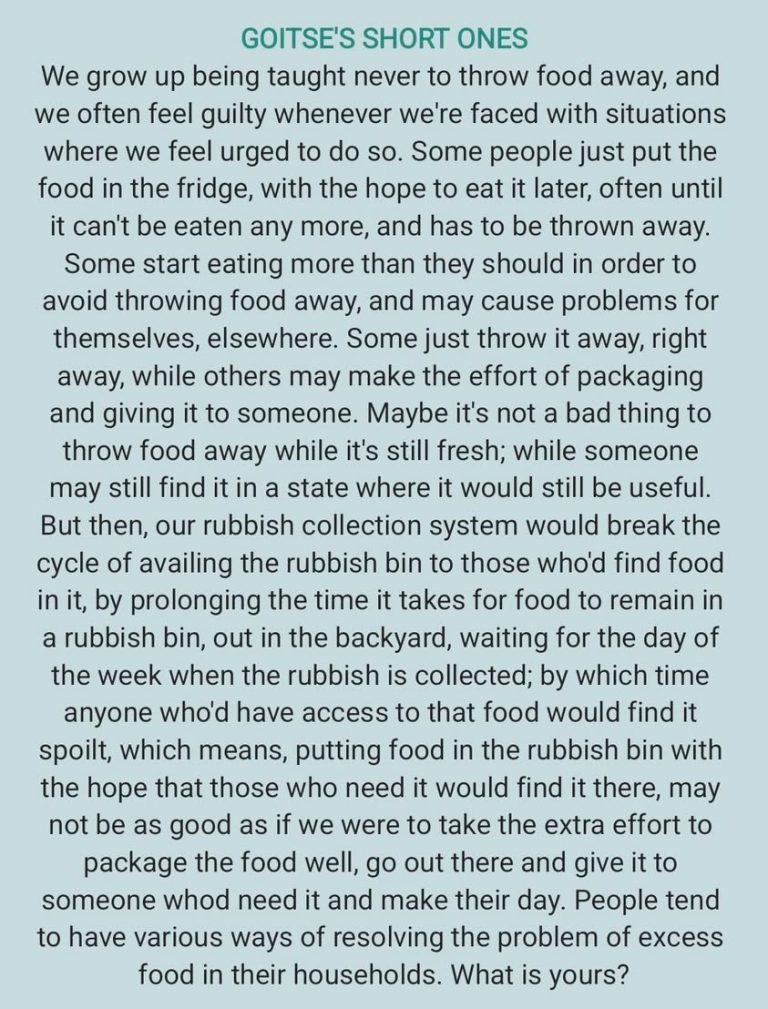 Maybe our world doesn't have a hunger problem as such, but a food distribution one instead 🤔