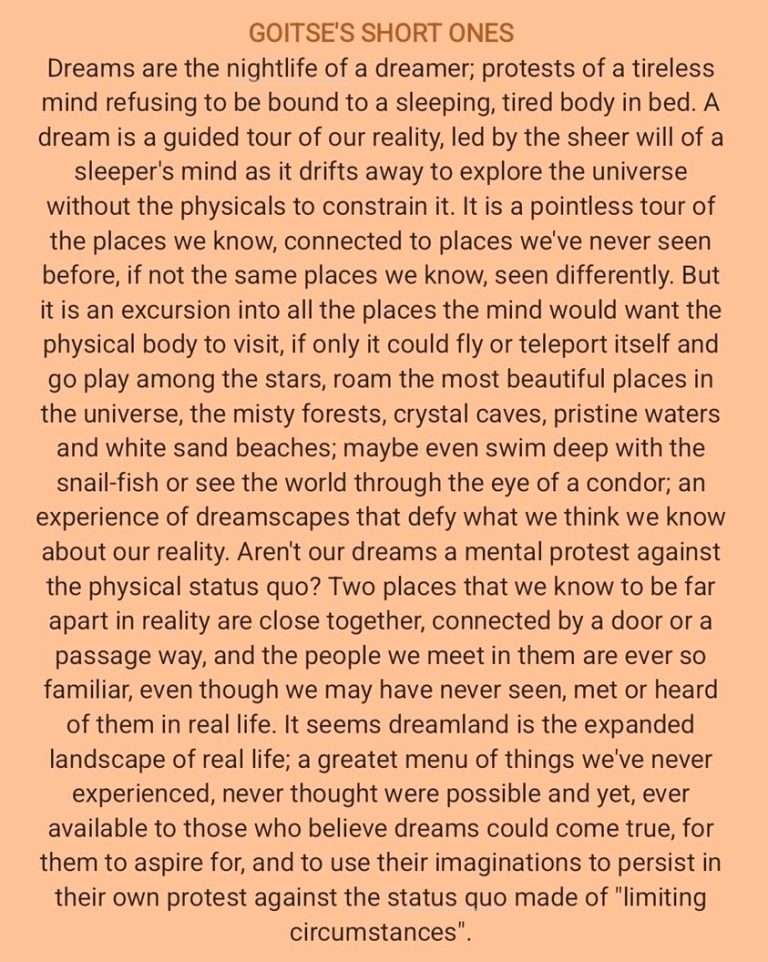 Real life is made of imaginations made physical  😊