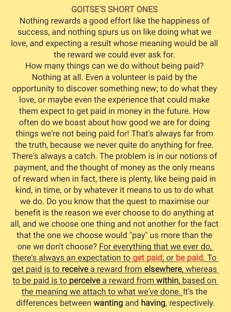 It's the difference between applause and a cause 😊