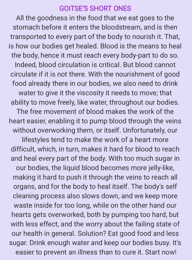 Our love for life is directly connected to our self preservation; love of self 😊